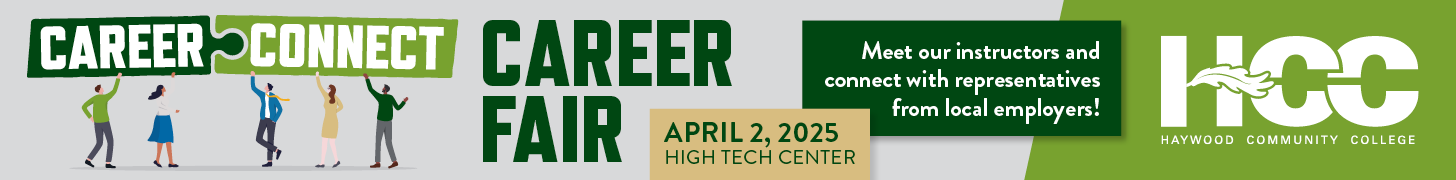 Career Connect job fair at HCC, April 2 3-6pm at High Tech Center